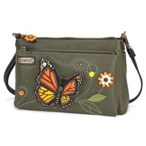 8183 RFID Protected Vegan Leather Deluxe Crossbody Bag with Adjustable